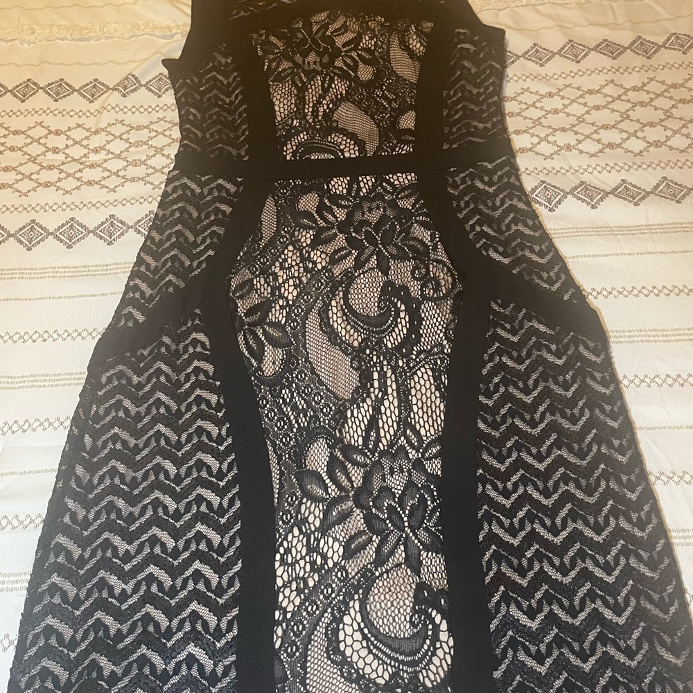Elegant Black Lace Dress